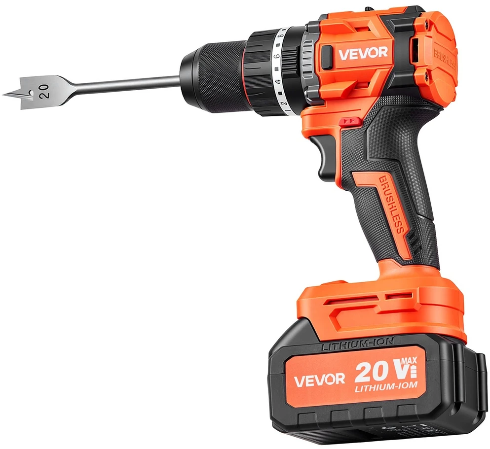 VEVOR 20 V bešepetėlinis smūginis gręžtuvas