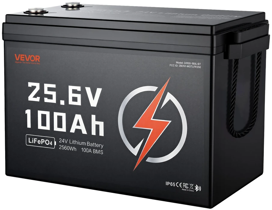 VEVOR 24V 100Ah LiFePO4 ličio akumuliatorius