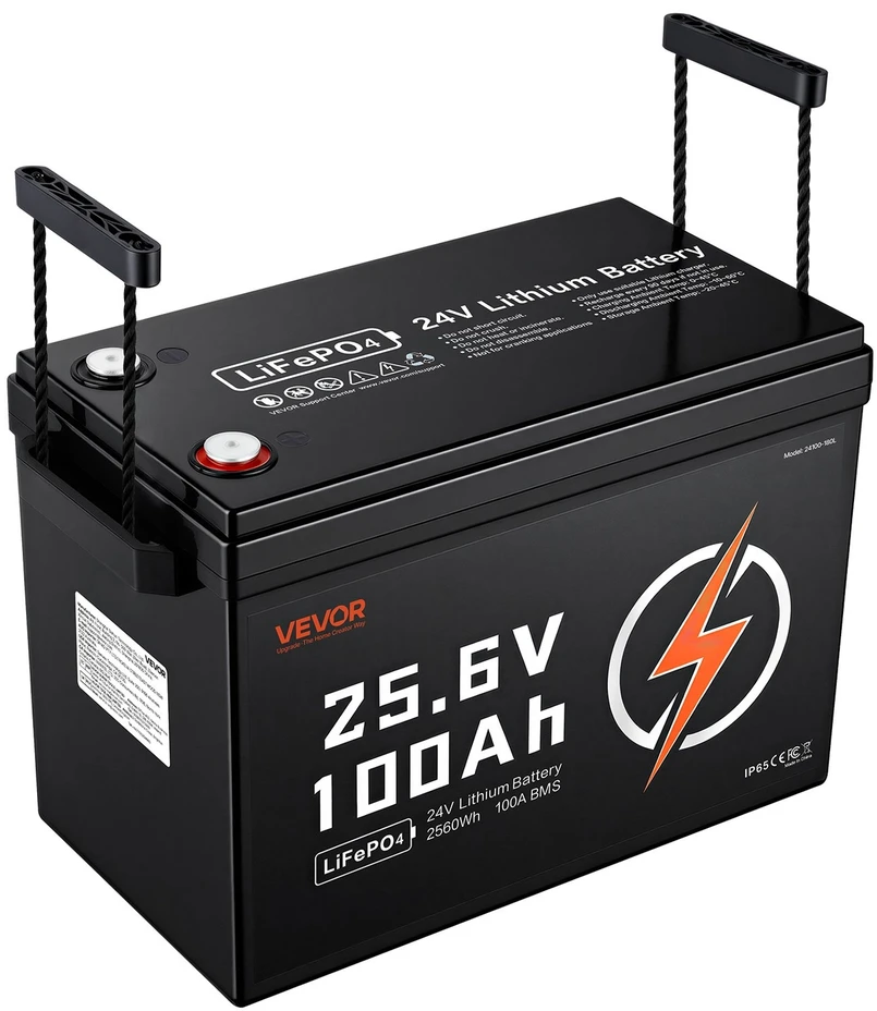 VEVOR 24V 100Ah LiFePO4 ličio baterija