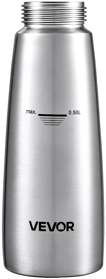 VEVOR 304 nerūdijančio plieno grietinėlės sifonas 500 ml