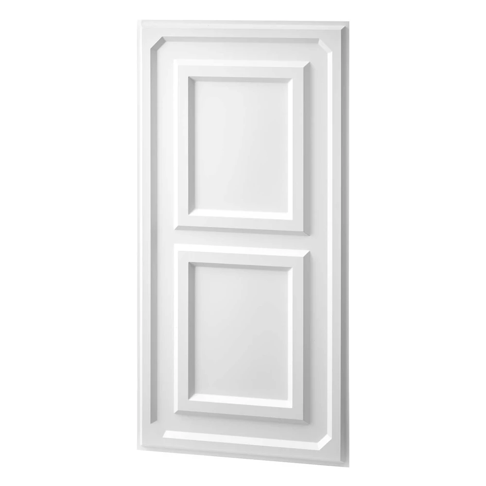 VEVOR 605x1215mm PVC lubų plokštės, 12 vnt., baltos