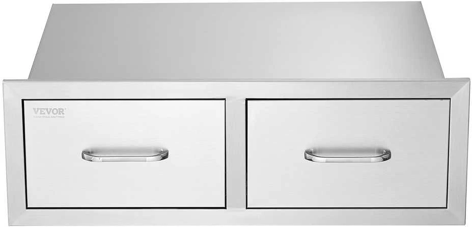 Vevor 75x25 cm BBQ stalčius su spintele