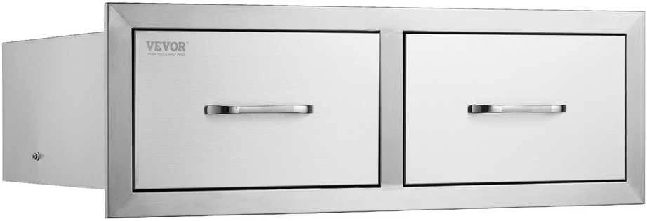 Vevor 75x25 cm BBQ stalčius su spintele