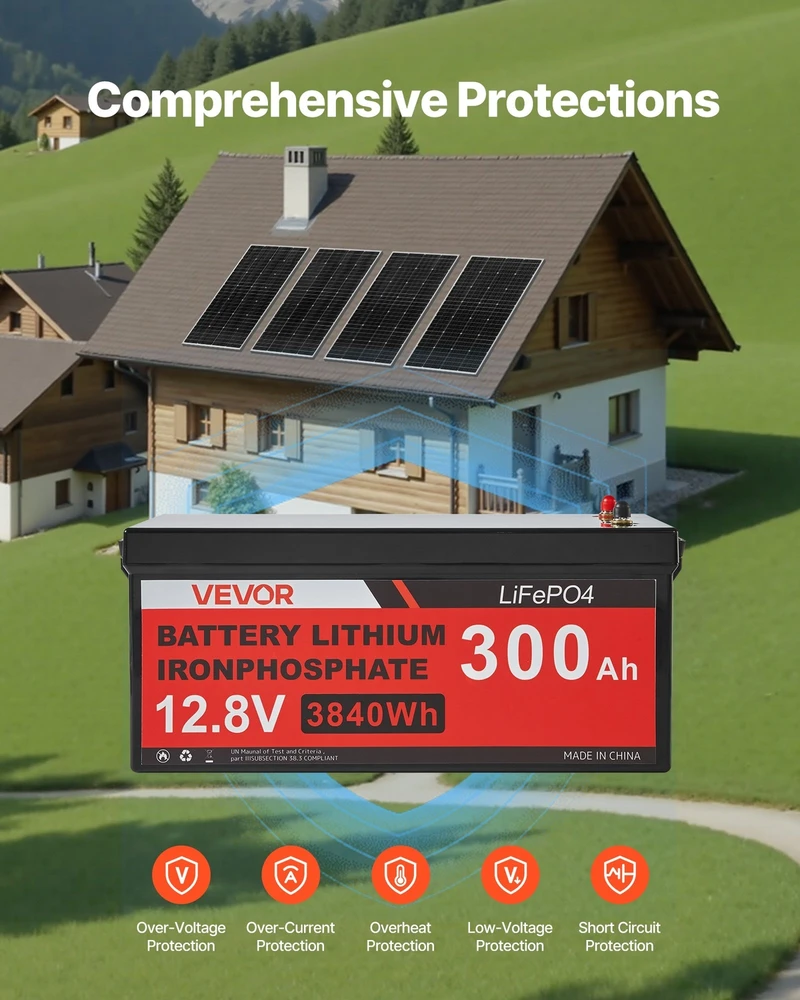 VEVOR 800W 12V saulės energijos komplektas