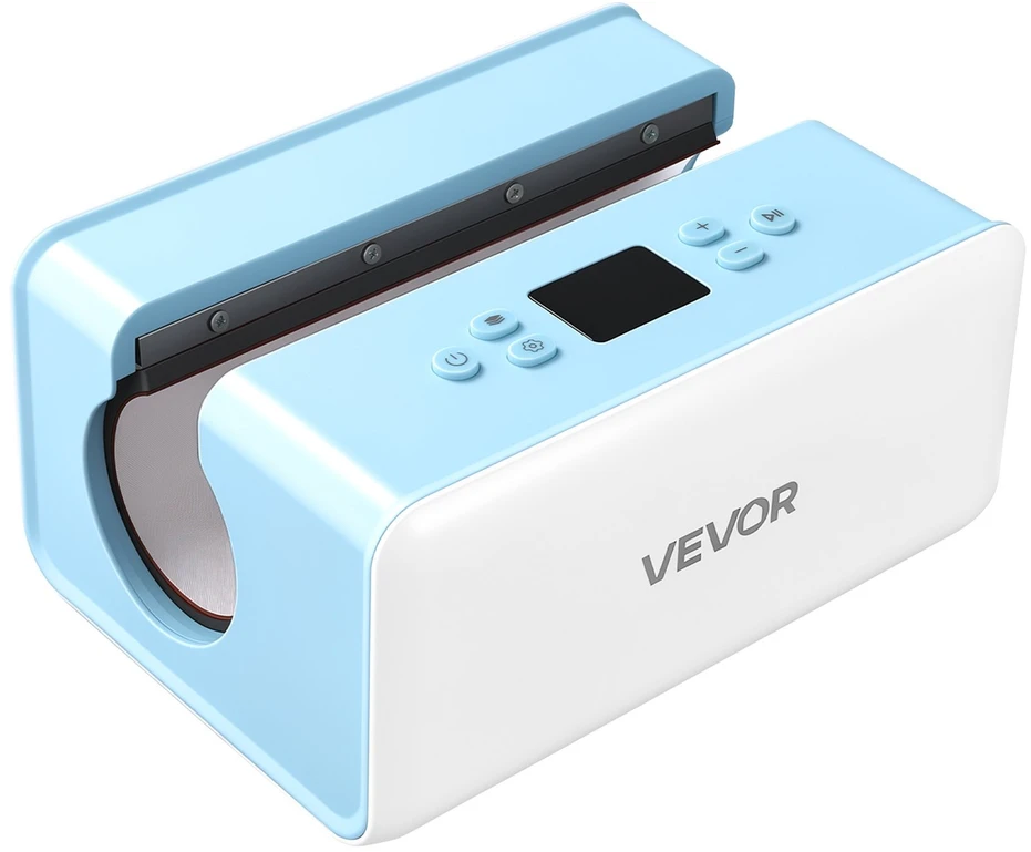 VEVOR Automatinis puodelių presas 80 kg baltas ir mėlynas