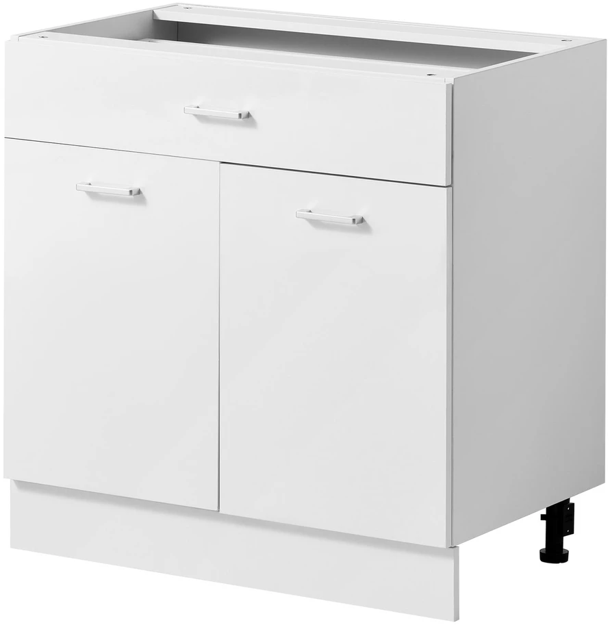 VEVOR Balta „Shaker“ stiliaus grindinė spintelė 80 cm