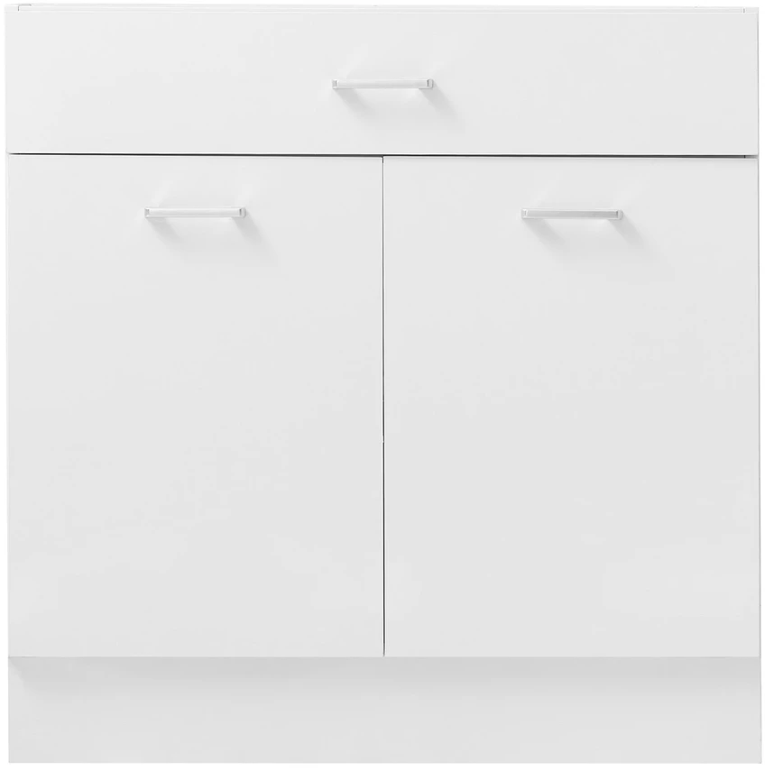 VEVOR Balta „Shaker“ stiliaus grindinė spintelė 80 cm