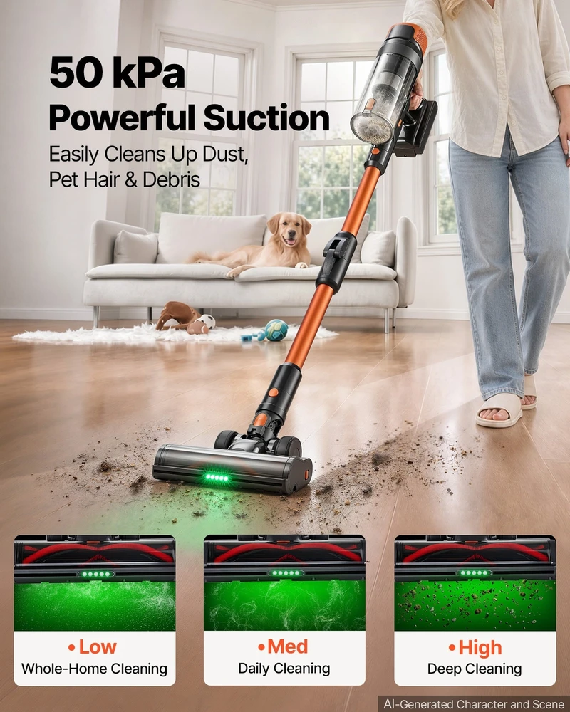 VEVOR Belaidis dulkių siurblys 600W 50kPA