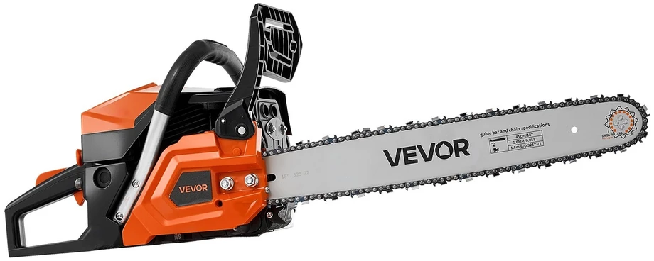 VEVOR Benzininis grandininis pjūklas 457,2 mm 52CC