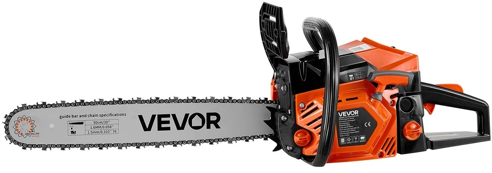 VEVOR Benzininis grandininis pjūklas 508 mm 62CC