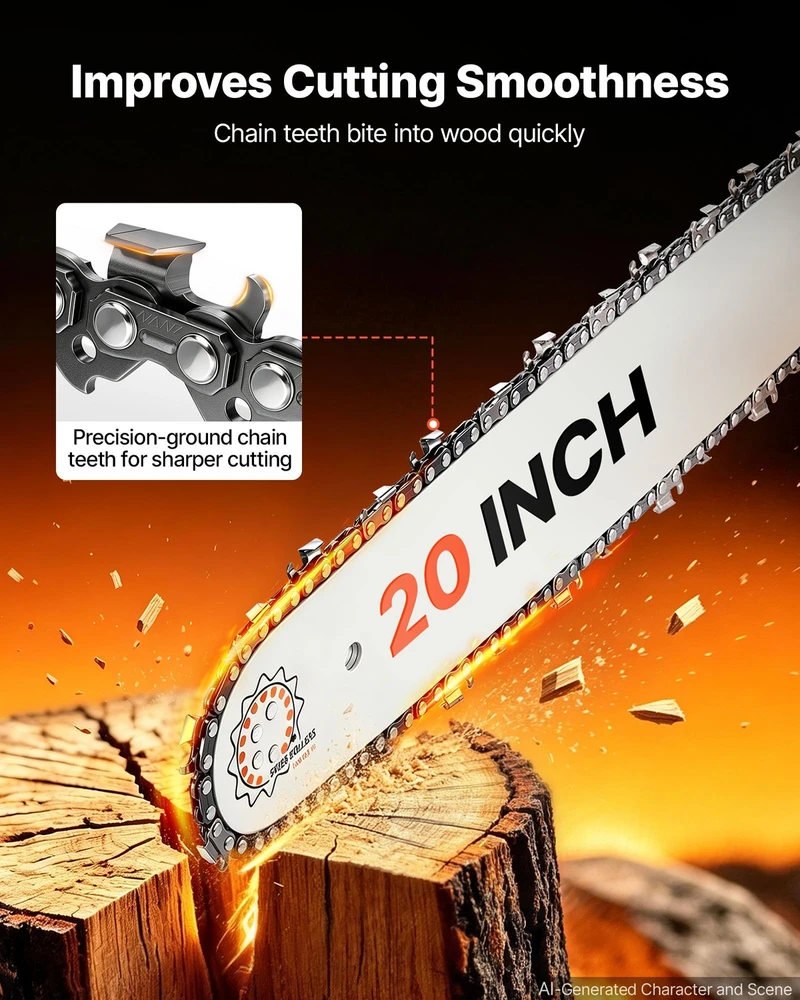 VEVOR Benzininis grandininis pjūklas 508 mm 62CC
