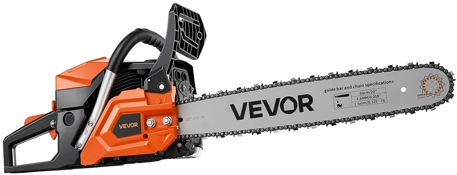 VEVOR Benzininis grandininis pjūklas 508 mm 58CC