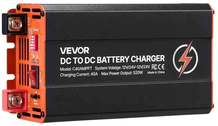 VEVOR DC į DC įkroviklis su MPPT, 520W, 40A