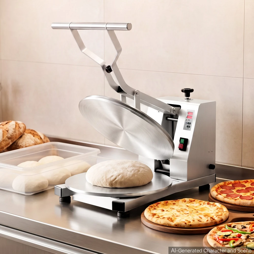 VEVOR Elektrinis picos tešlos presas 45 cm