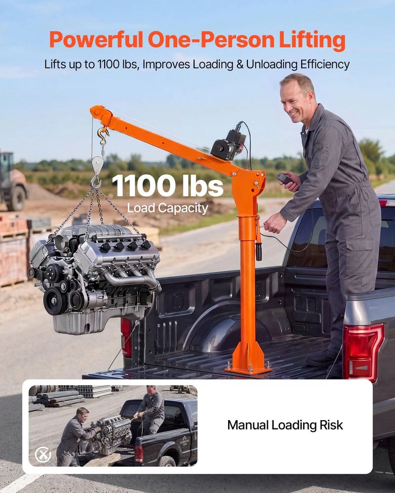 VEVOR Elektrinis pikapo kranas 499 kg