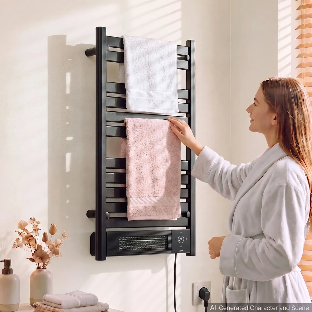 VEVOR Elektrinis rankšluosčių džiovintuvas voniai, 11 strypų
