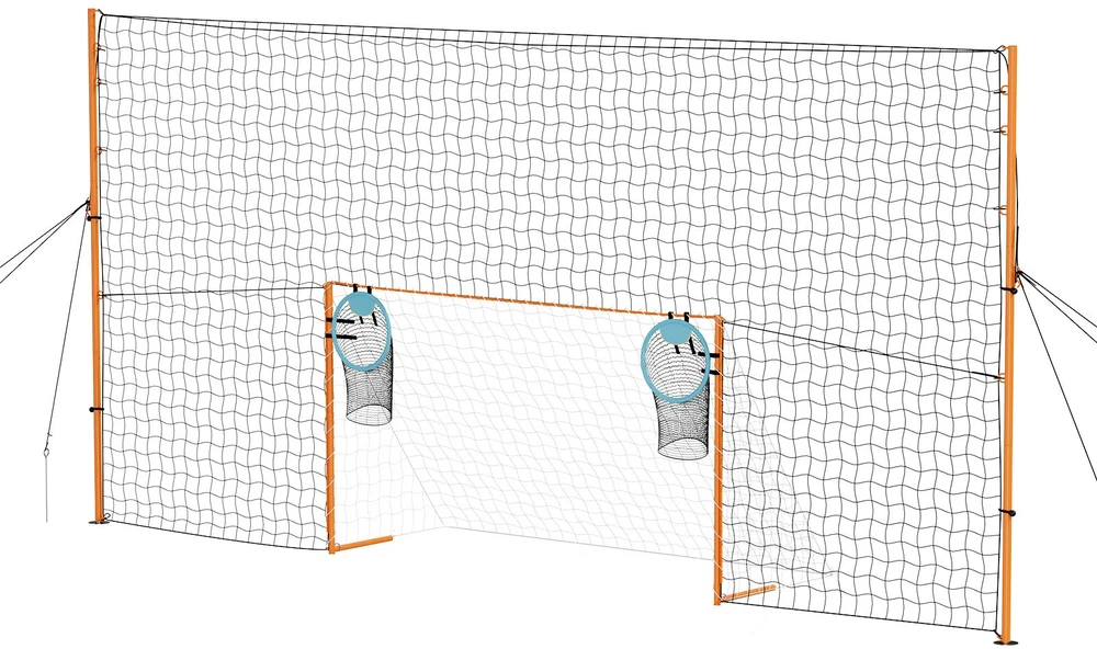 VEVOR Futbolo vartai 2,72 x 1,51 m kiemui