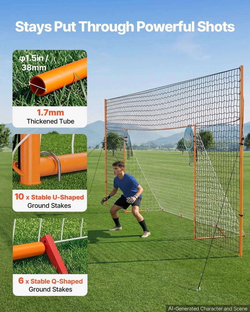 VEVOR Futbolo vartai 4,84 x 2,12 m