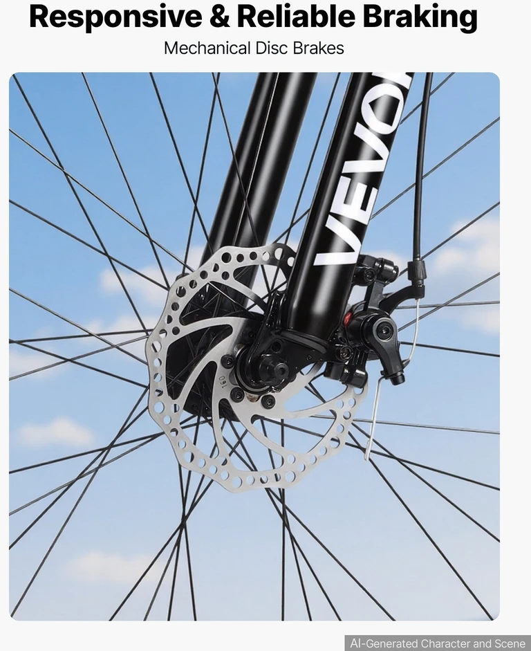 VEVOR Kalnų dviratis vyrams ir moterims 70 cm