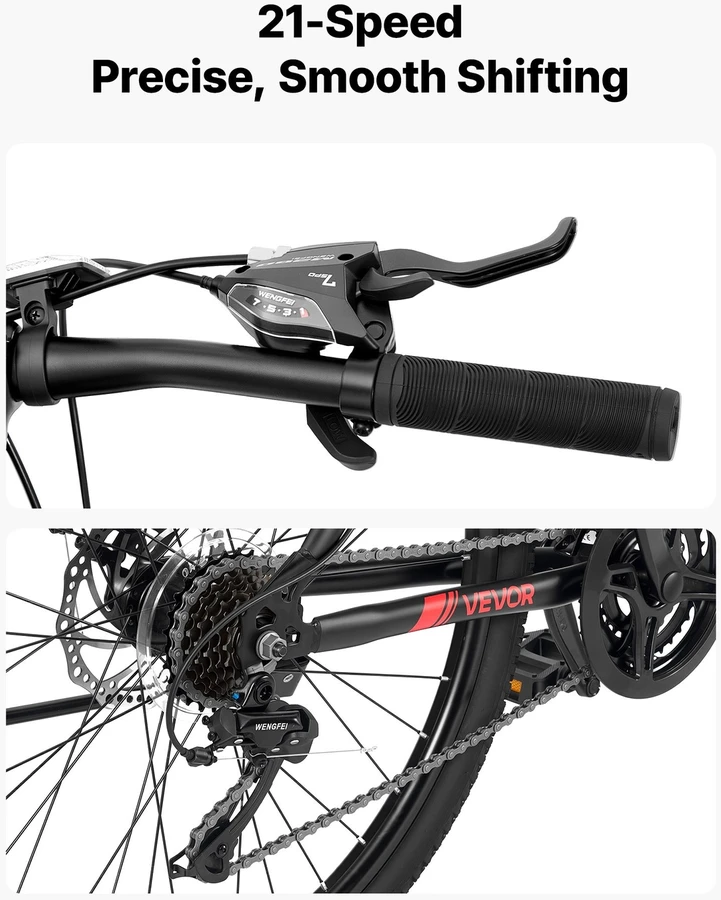 VEVOR Kalnų dviratis vyrams ir moterims 66 cm