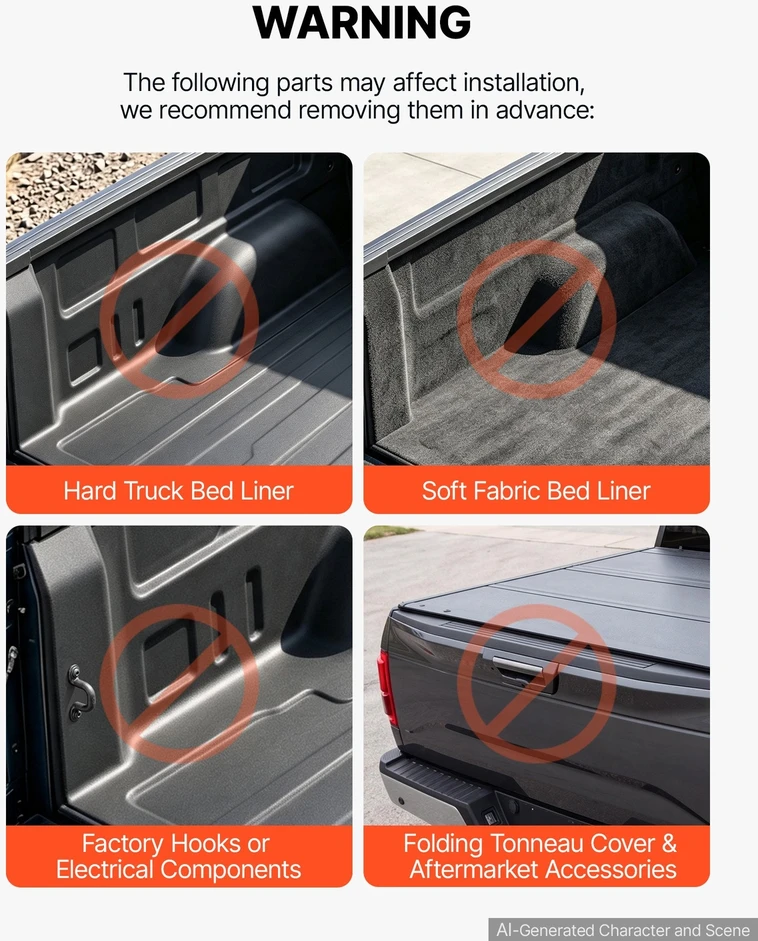 VEVOR Kėbulo daiktadėžė 25 l Dodge Ram