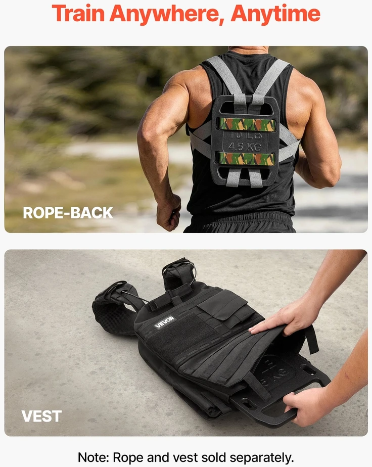 VEVOR Ketaus ruck svoriai kuprinei, 4,5kg