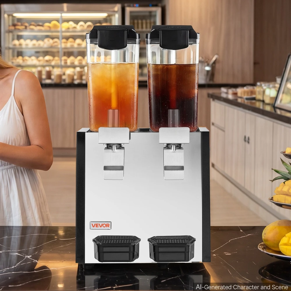 VEVOR Komercinis gėrimų dispenseris 2x10 l