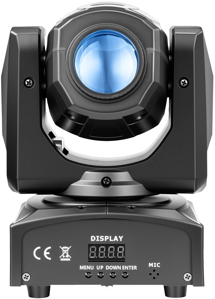 VEVOR LED judanti galva, 30W RGB scenos šviestuvas