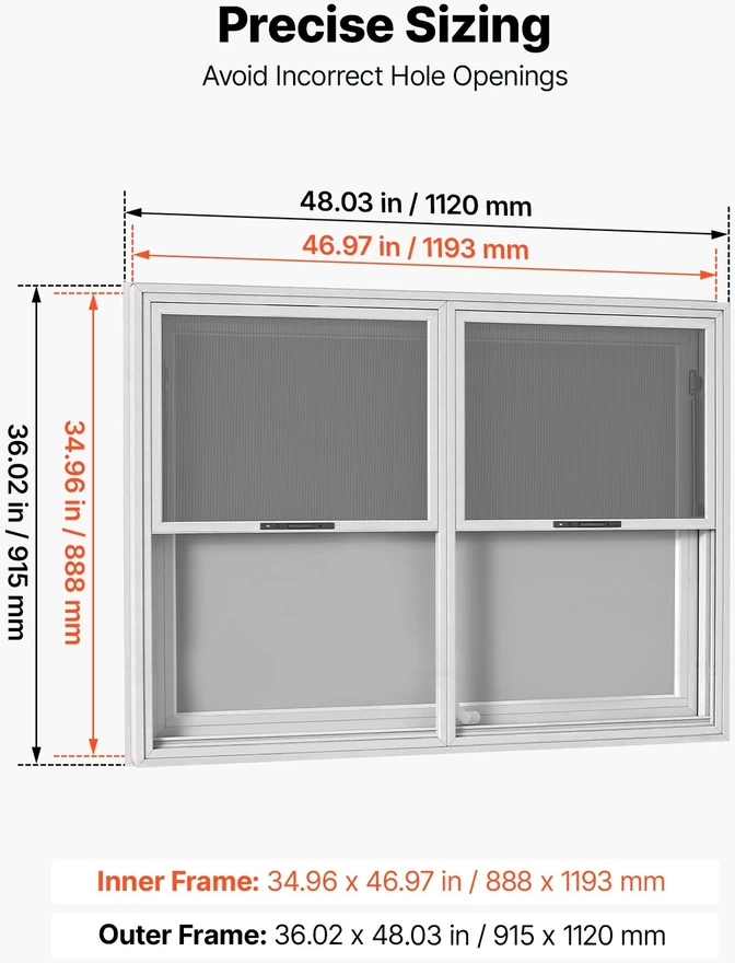 VEVOR Maisto furgono aptarnavimo langas 1220x915mm