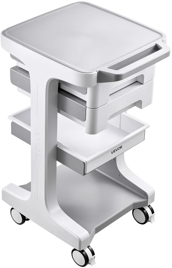 VEVOR Medicininis vežimėlis iki 50 kg su stalčiais