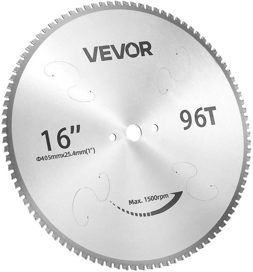 VEVOR Metalo pjovimo disko geležtei 406,4 mm 96 dantys
