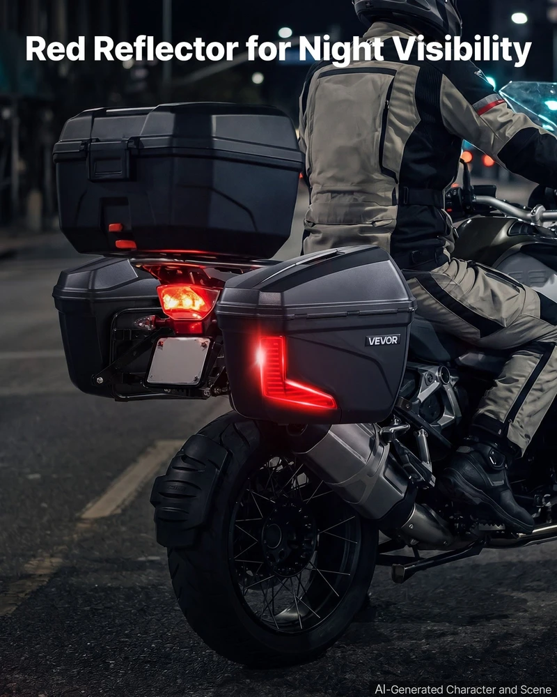 VEVOR Motociklo šoniniai lagaminai 46 L (2 vnt.)
