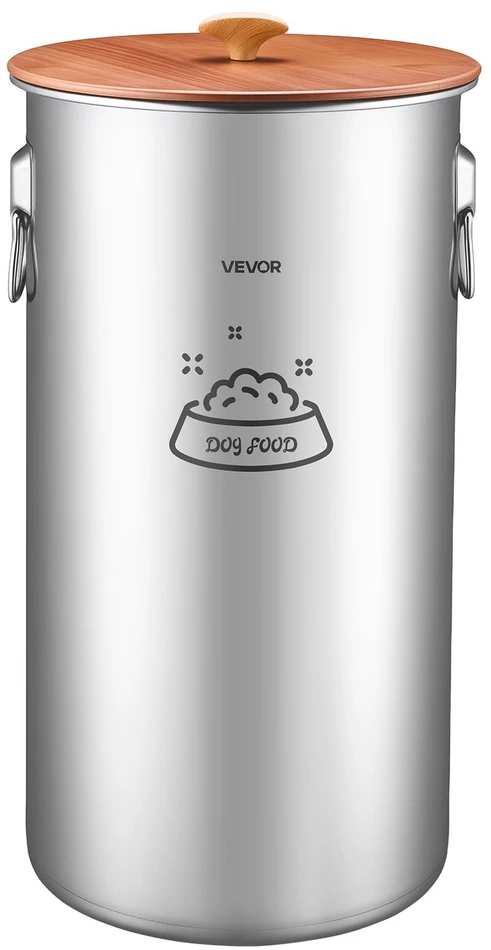 VEVOR Nerūdijančio plieno gyvūnų maisto konteineris 35 L