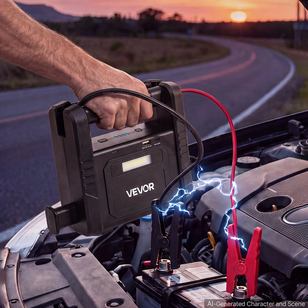 VEVOR Nešiojamas užvedimo įkroviklis 6000A 12V