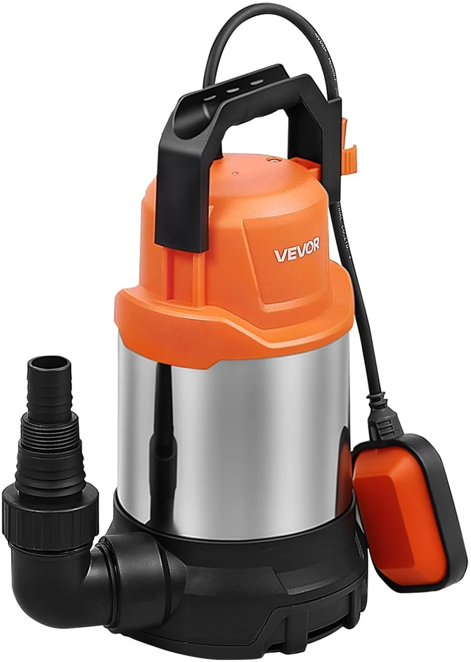 VEVOR Panardinamas vandens siurblys 750W 20000 L/H