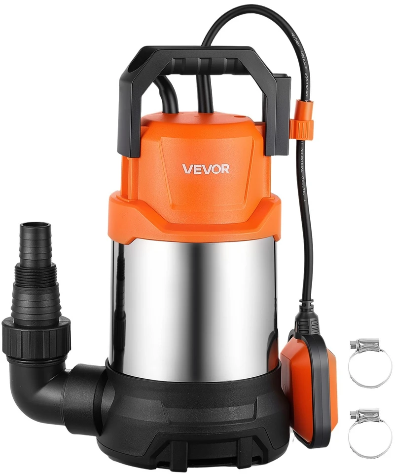 VEVOR Panardinamas vandens siurblys 750W 20000 L/H