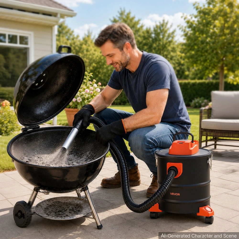 VEVOR Pelenų siurblys 20 l, 1200 W