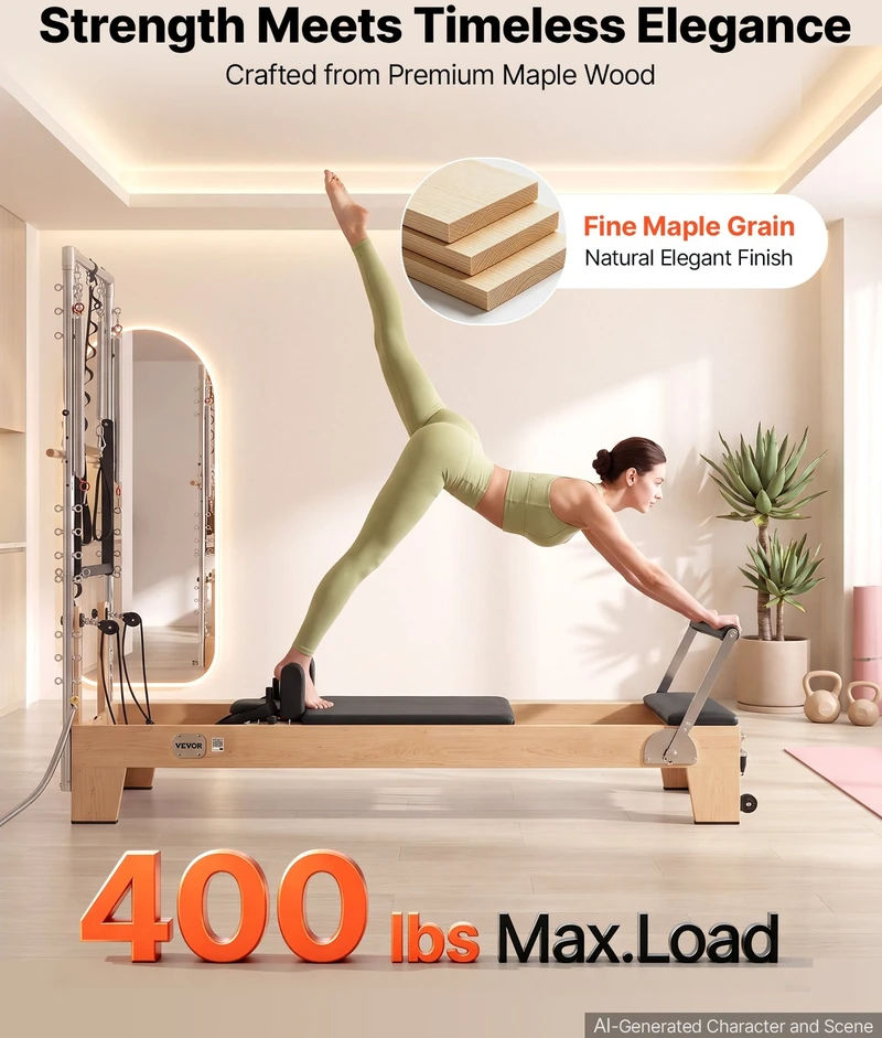 VEVOR Pilates reformeris su bokštu 2,4 m