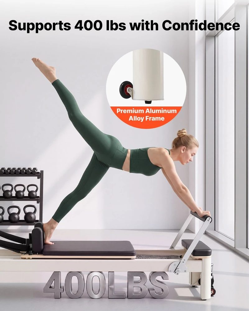 VEVOR Pilates reformeris su bokštu 2,4 m