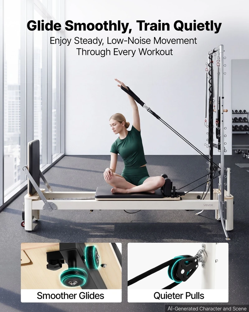 VEVOR Pilates reformeris su bokštu 2,4 m