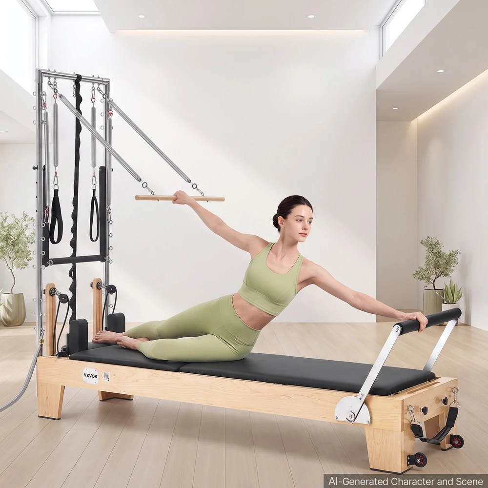 VEVOR Pilates reformeris su bokštu 2,4 m