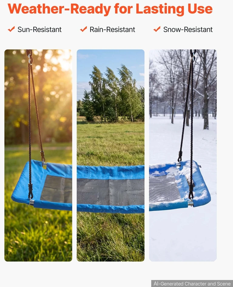 VEVOR Platforminės sūpynės vaikams ir suaugusiesiems