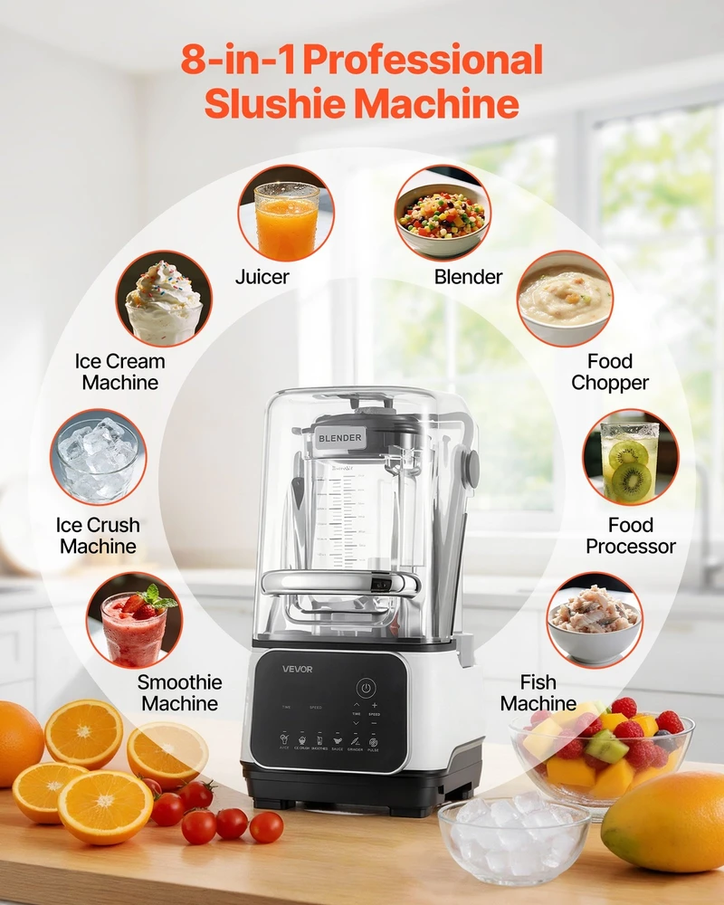 VEVOR Profesionalus 2L blenderis su apsauga