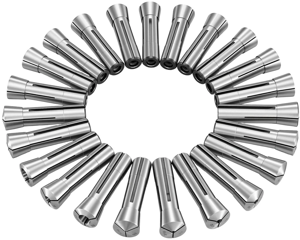 VEVOR R8 frezavimo įvorių rinkinys 1/16"-3/4" (23 vnt.)