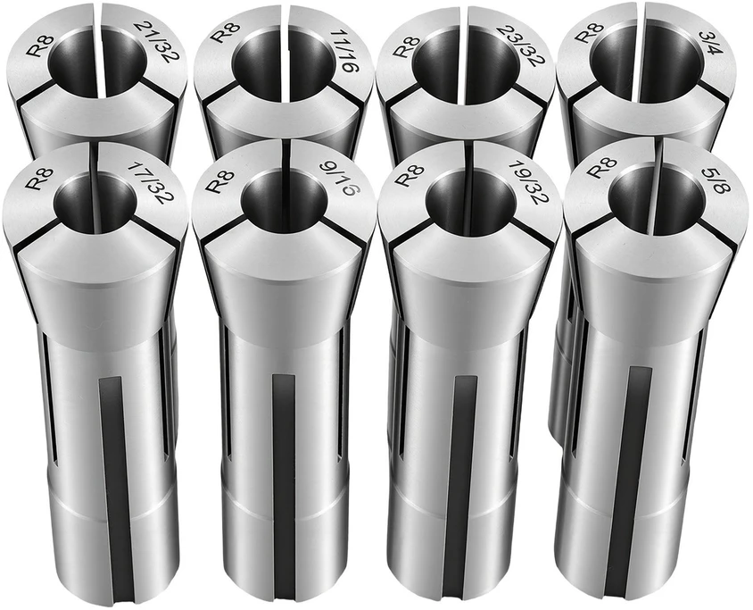 VEVOR R8 frezavimo įvorių rinkinys 1/16"-3/4" (23 vnt.)