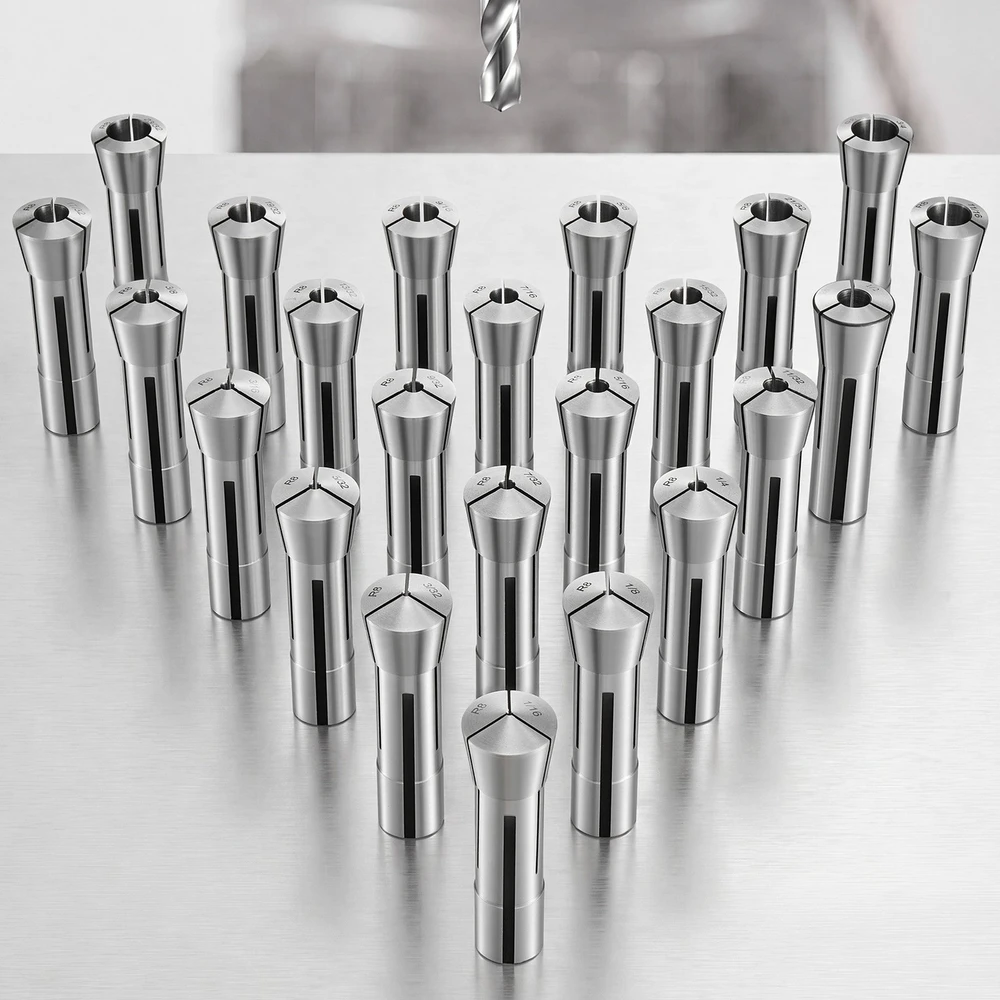 VEVOR R8 frezavimo įvorių rinkinys 1/16"-3/4" (23 vnt.)