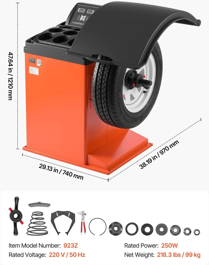 VEVOR Ratų balansavimo staklės 250W