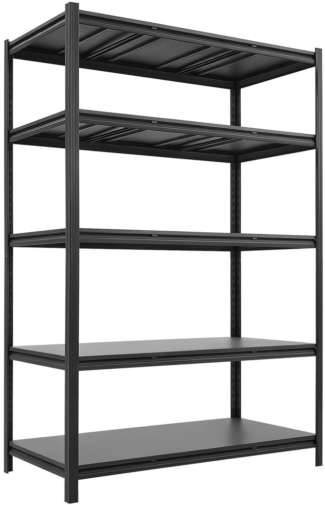 VEVOR 5 lygių plieninė sandėliavimo lentyna garažui, sandėliui ar dirbtuvėms – 182,9 × 121,9 × 60,9 cm