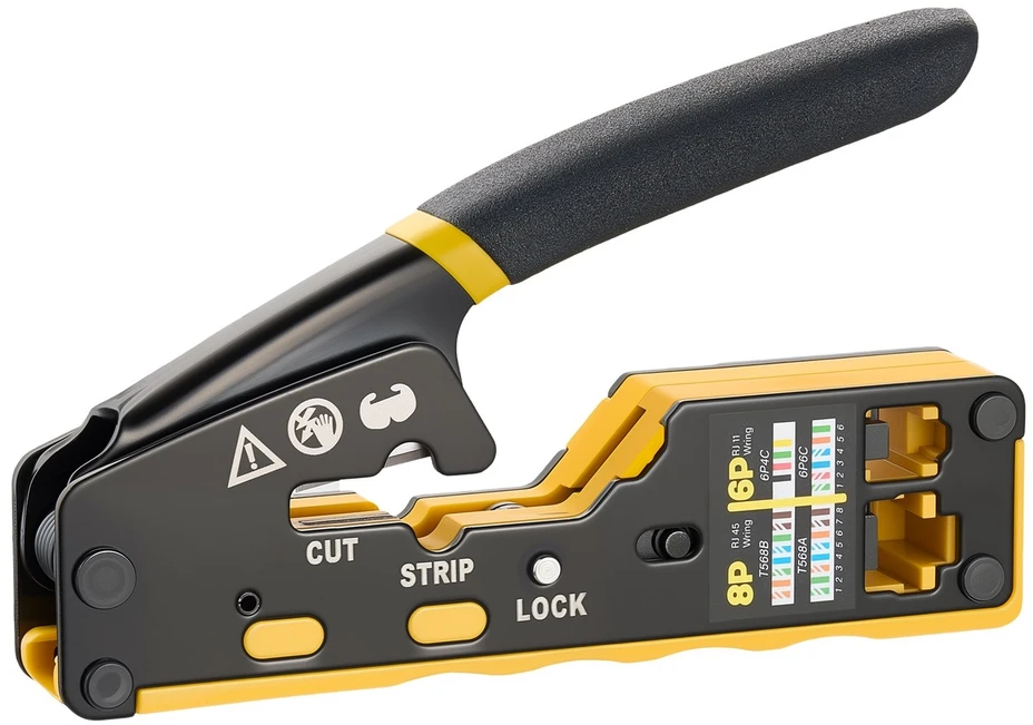 Tinklo kabelių užspaudimo replių rinkinys VEVOR HT-6088, RJ45/RJ11/RJ12
