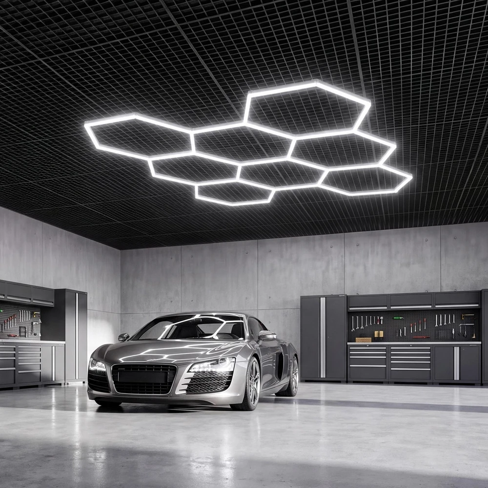 VEVOR Šešiakampis garažo LED šviestuvas 248W
